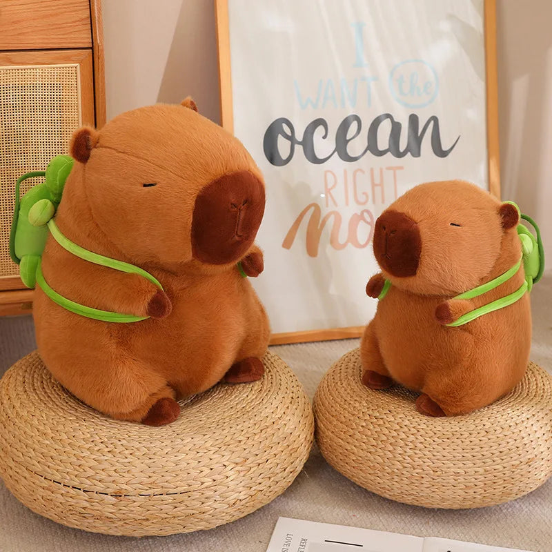 Cute Capybara with Backpack Plush Toys from Odditygadget at $16.97