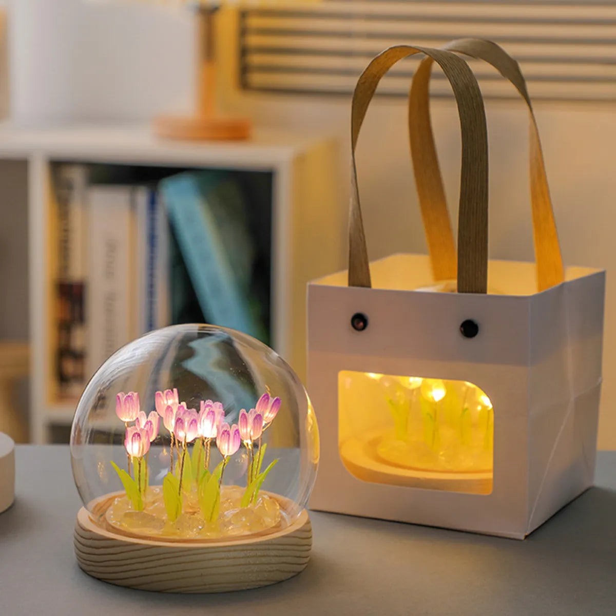 Simulation Tulip LED Nightlight Handmade Bedside Lamp from Odditygadget at $19.97