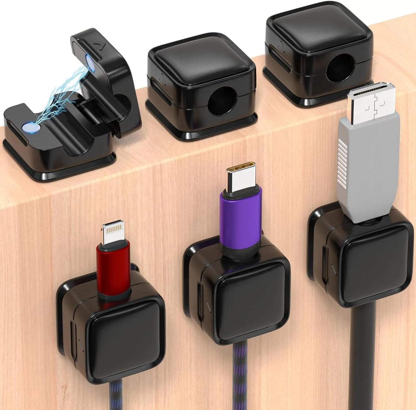 Magnetic Cable Organiser Clips Cable Management Wire Manager from Odditygadget at $7.97