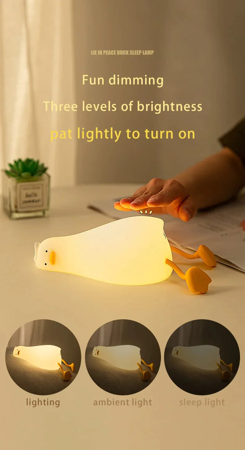 Rechargeable Silicone Squishy Duck Lamp from Odditygadget at $19.97