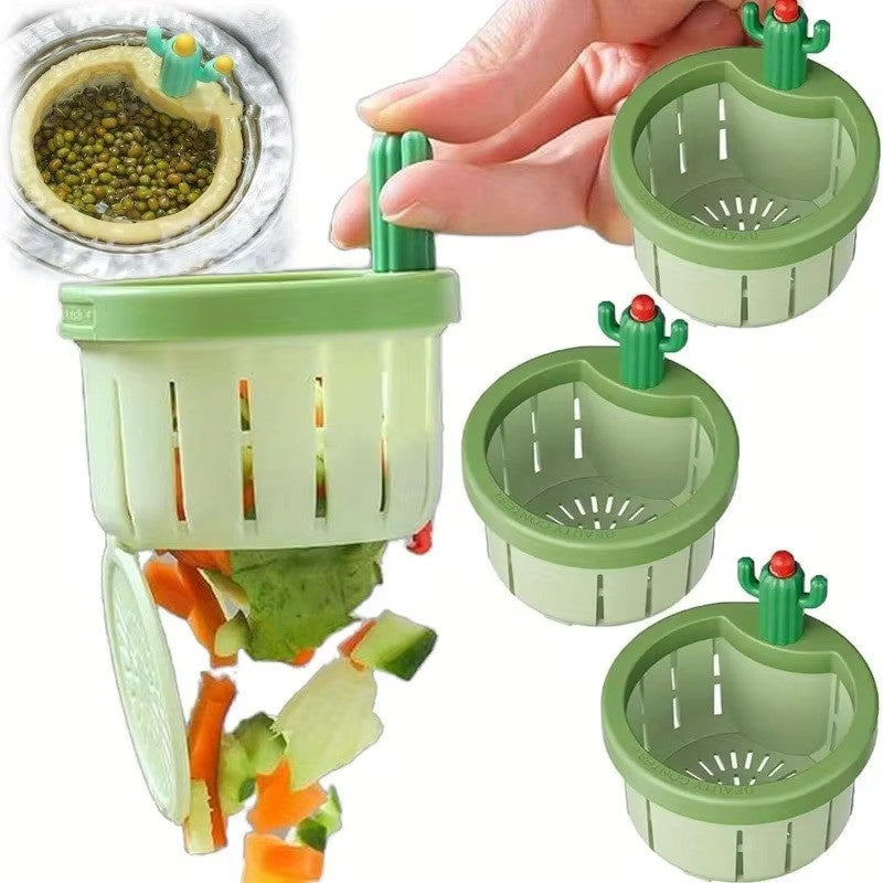 3pcs Anti-clogging Cactus Sink Drain Strainer Press at $9.99 from Odditygadget