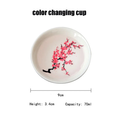 Japanese Magic Sakura Cup Cold and Hot Temperature