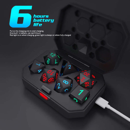 7PCS LED Light-emitting Dices Set For RPG Role Playing Games from Odditygadget at $38.47