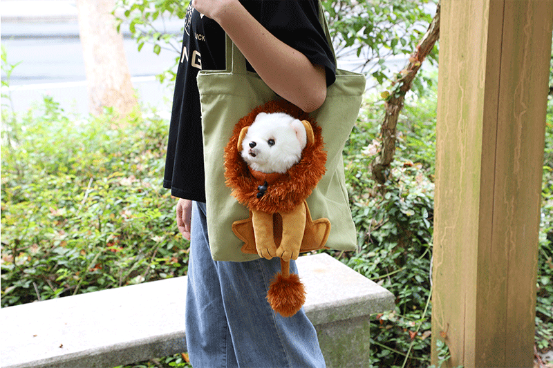 Exposed Head Lion Shape Pet Bag from Odditygadget at $24.97