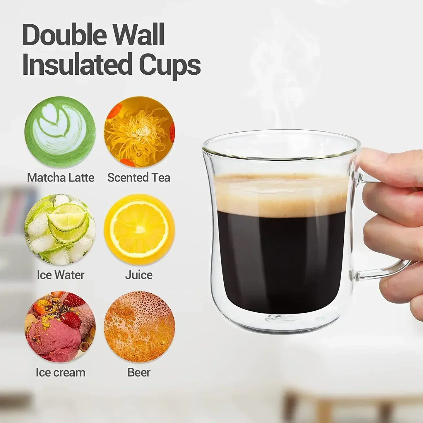 Heat-Resistant Double Wall Glass Cup from Heat-Resistant Double Wall Glass Cup at $11.97