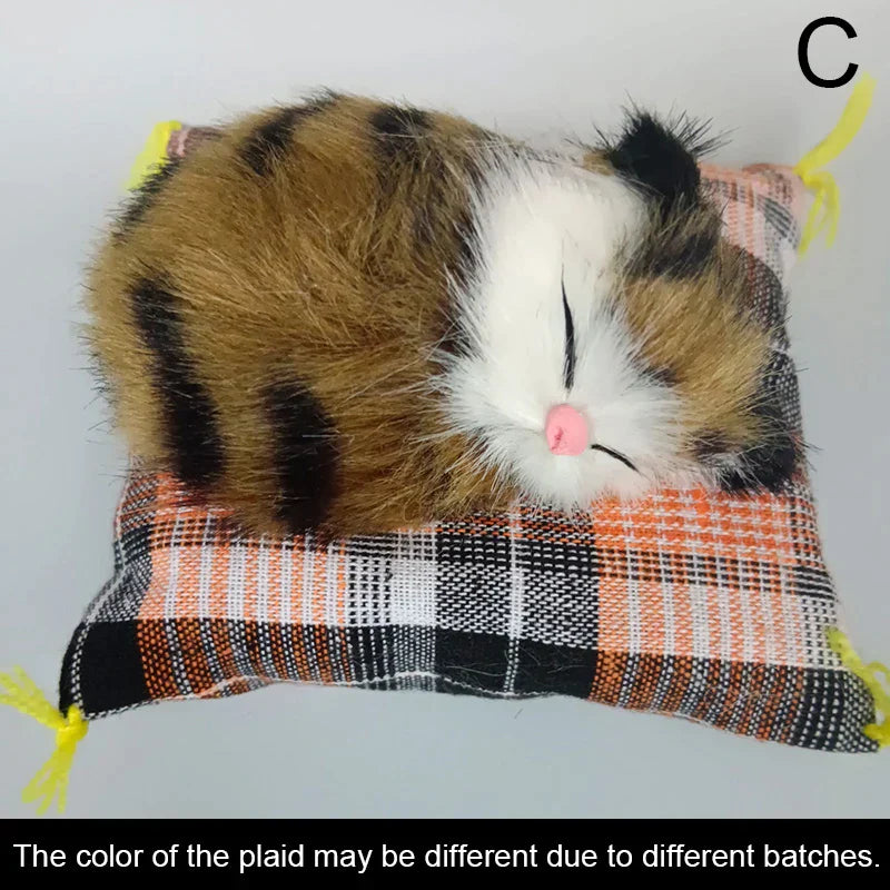 Artificial Mini Sleeping Cats on Cloth Pad from Odditygadget at $12.97