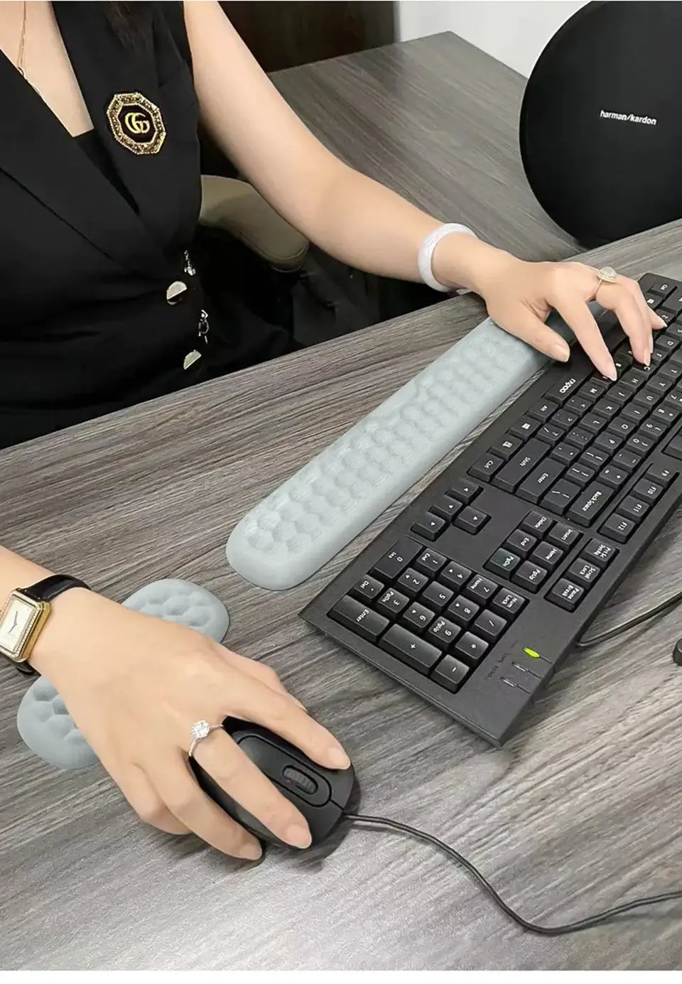 Ergonomic Keyboard Mouse Wrist Rest Pad from Odditygadget at $19.97