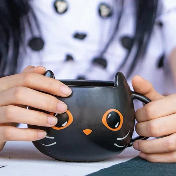 CERAMIC BLACK CAT MUG from Odditygadget at $29.97