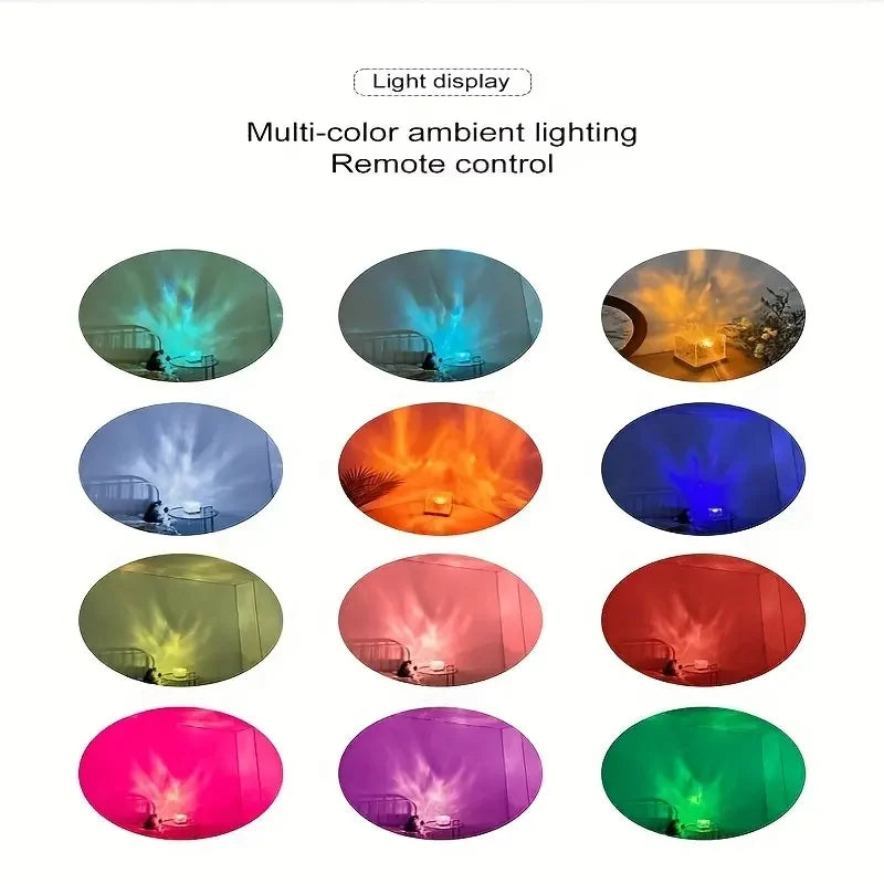 Crystal Lamp Water Ripple Projector Night Light with 16 colors from Odditygadget at $49.97