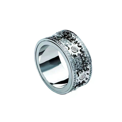 Gear Ring Luxury Rose Gold Silver Color from Odditygadget at $24.97