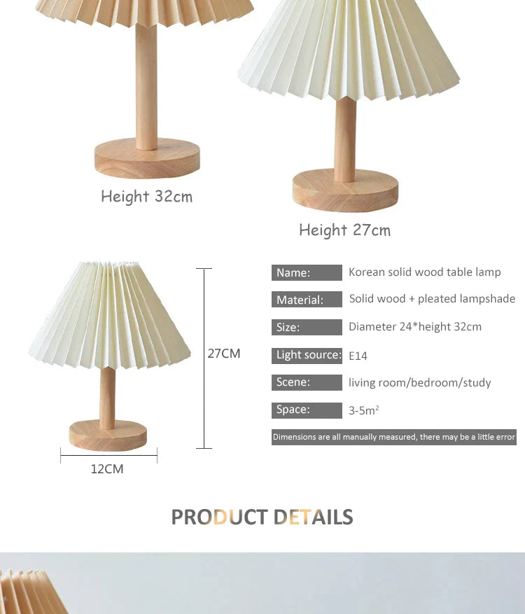 Korean Retro Pleated Table Lamp from Odditygadget at $29.97