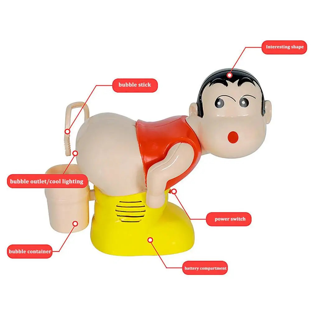 Children Cute Cartoon Fart Bubble Machine Automatic Bubble Blowing from Odditygadget at $15.97