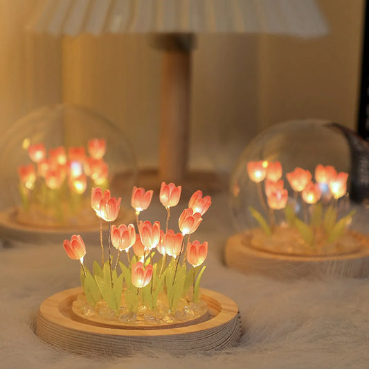 Simulation Tulip LED Nightlight Handmade Bedside Lamp from Odditygadget at $19.97