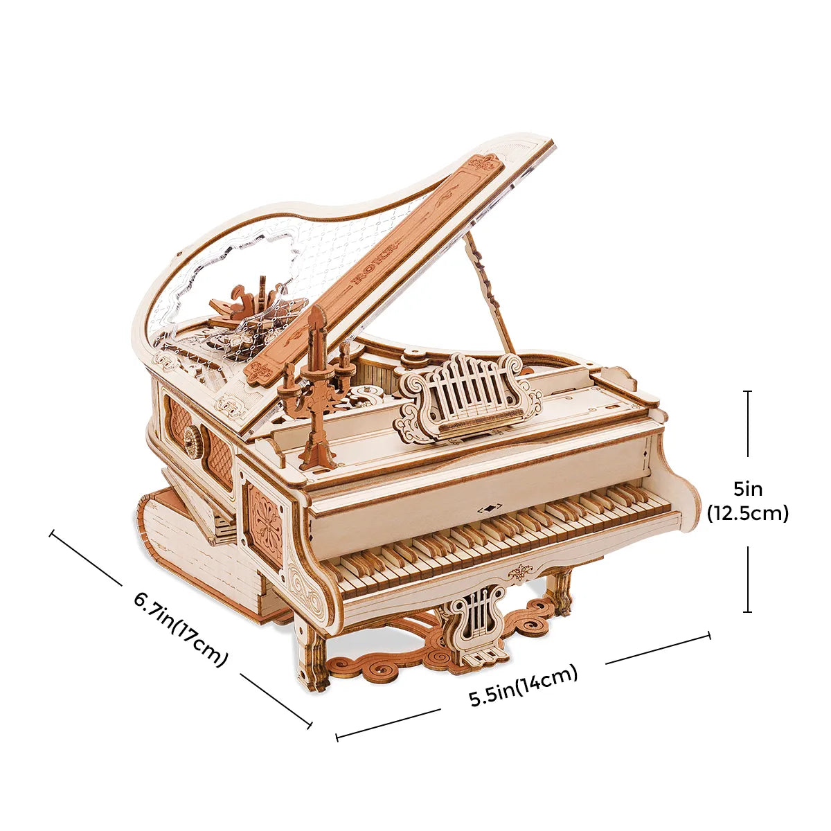 MAGIC PIANO MECHANICAL MUSIC BOX 3D Wooden Puzzle from Odditygadget at $86.95