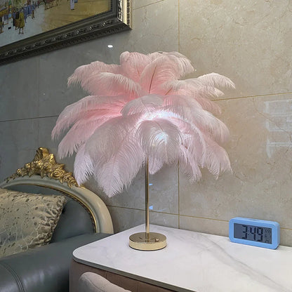 Feather Table Lamp from Odditygadget at $49.97