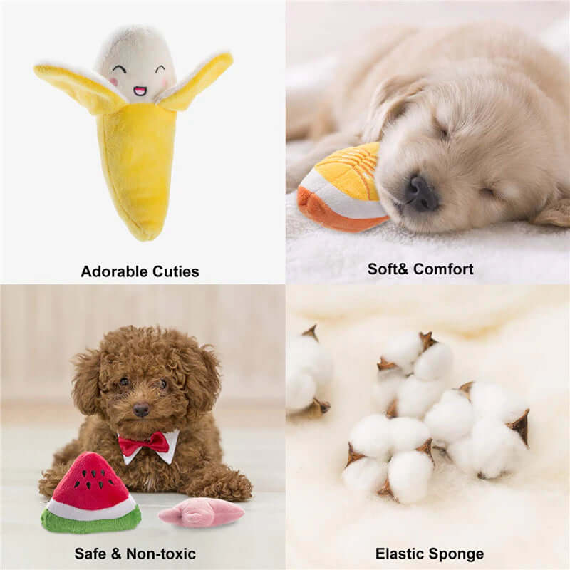 10/20/50 Pack Dog Squeaky Toys Plush Games Cute Plush Toys from Odditygadget at $24.99