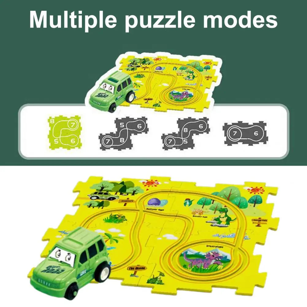 Rail Car Puzzel Toy with Flexible Railway Track from Odditygadget at $21.47