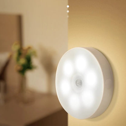 Motion Sensor Wireless LED Night Lights USB Rechargeable from Odditygadget at $19.45