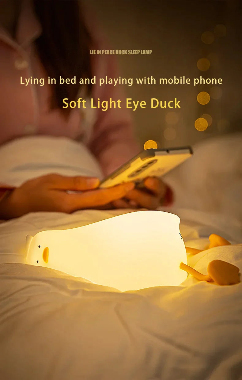 Rechargeable Silicone Squishy Duck Lamp from Odditygadget at $19.97