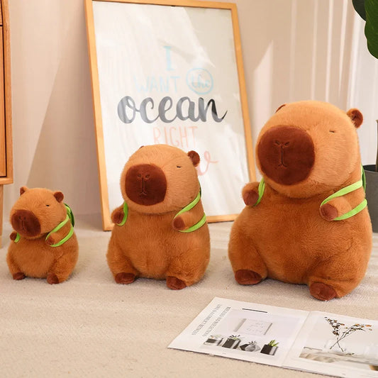 Cute Capybara with Backpack Plush Toys from Odditygadget at $16.97