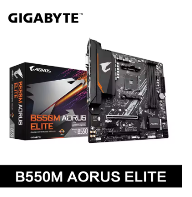 GIGABYTE New B550M AORUS ELITE Motherboard Micro-ATX Socket AM4 For Ryzen 5000 4000 3000 Series CPU Dual Channel DDR4 SATA3 M.2