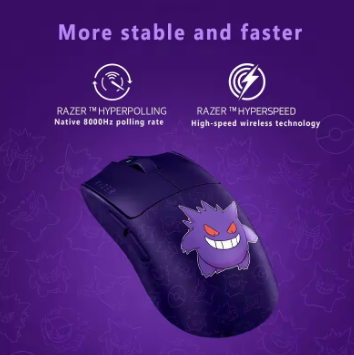 New original Razer Viper V3 Pro Pokemon Gengar Limited Edition Esports Gaming Wireless Mouse