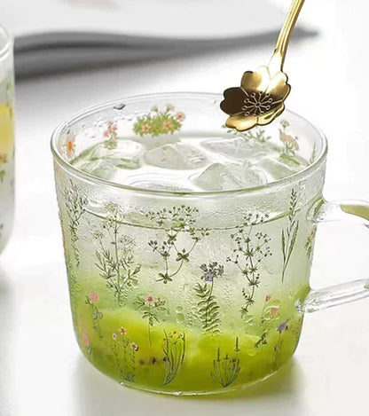 FLORAL GLASS CUP from Odditygadget at $19.97