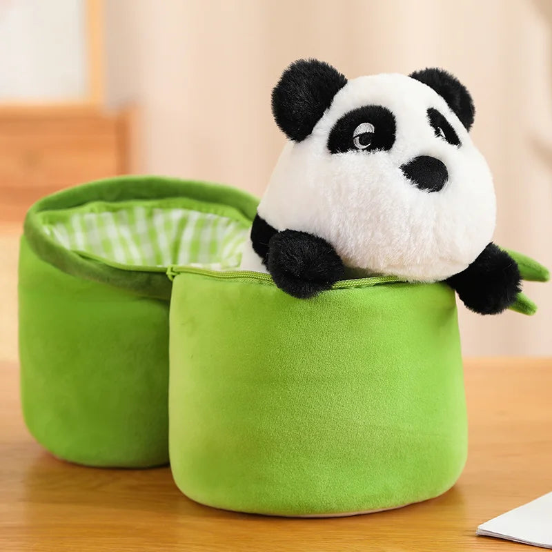 Bamboo Tube Panda Set Plush Toy from Odditygadget at $22.97