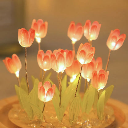 Simulation Tulip LED Nightlight Handmade Bedside Lamp from Odditygadget at $19.97