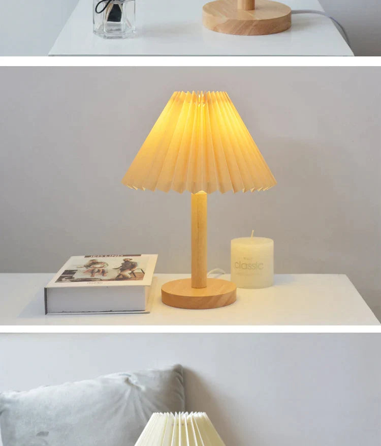 Korean Retro Pleated Table Lamp from Odditygadget at $29.97