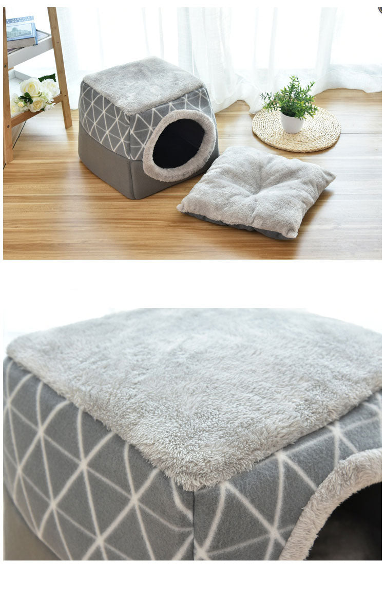 Soft Nest Kennel Pet Bed for Cats Dogs from Odditygadget at $26.47