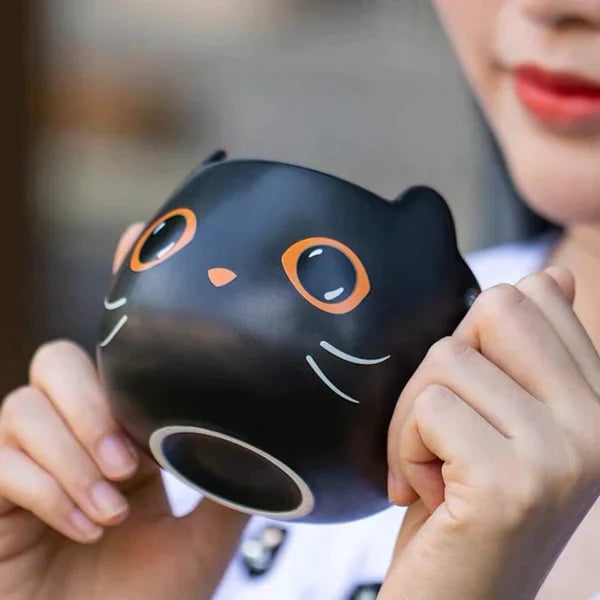 CERAMIC BLACK CAT MUG from Odditygadget at $29.97