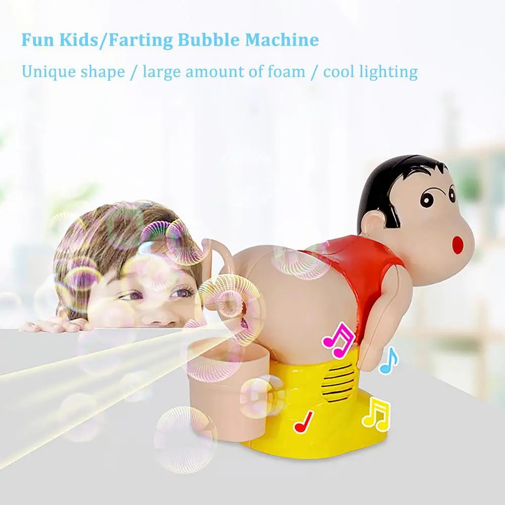 Children Cute Cartoon Fart Bubble Machine Automatic Bubble Blowing from Odditygadget at $15.97