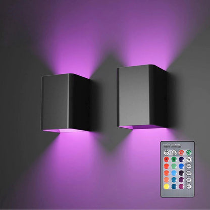 Square Led Wall Lights Multicolor Up Down Lamp from Odditygadget at $19.67