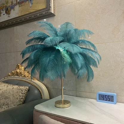 Feather Table Lamp from Odditygadget at $49.97