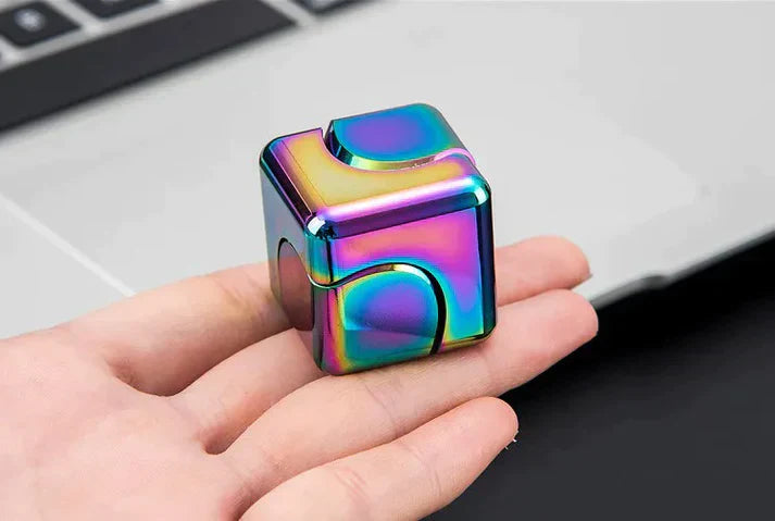 Metal Cube Fingertip Spinner Decompression Spinning Tops from Metal Cube Fingertip Spinner Decompression Spinning Tops at $19.97