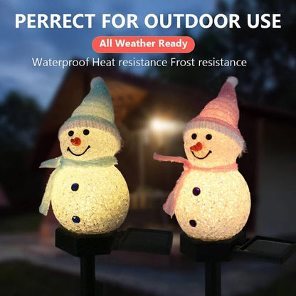 Snowman Christmas Decoration Waterproof Solar Led Light from Odditygadget at $19.98