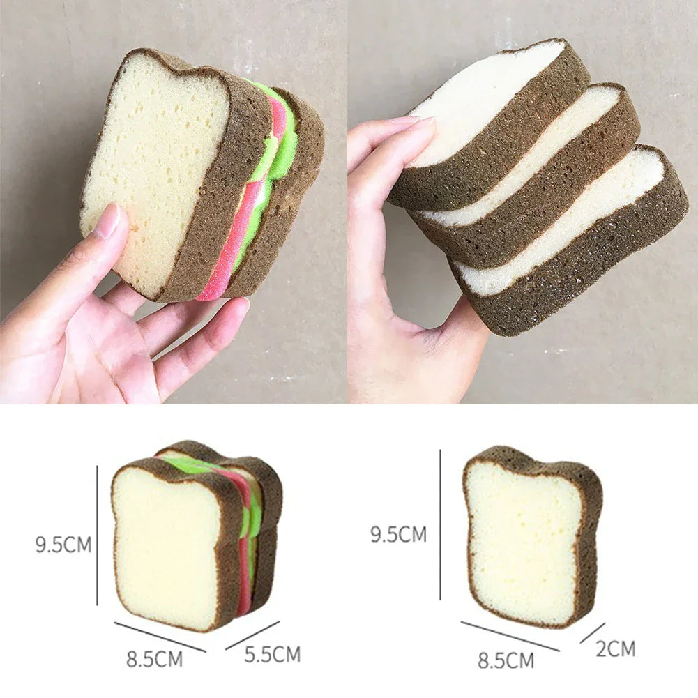 Toast Bread Shape Dish-washing Sponges from Odditygadget at $9.99