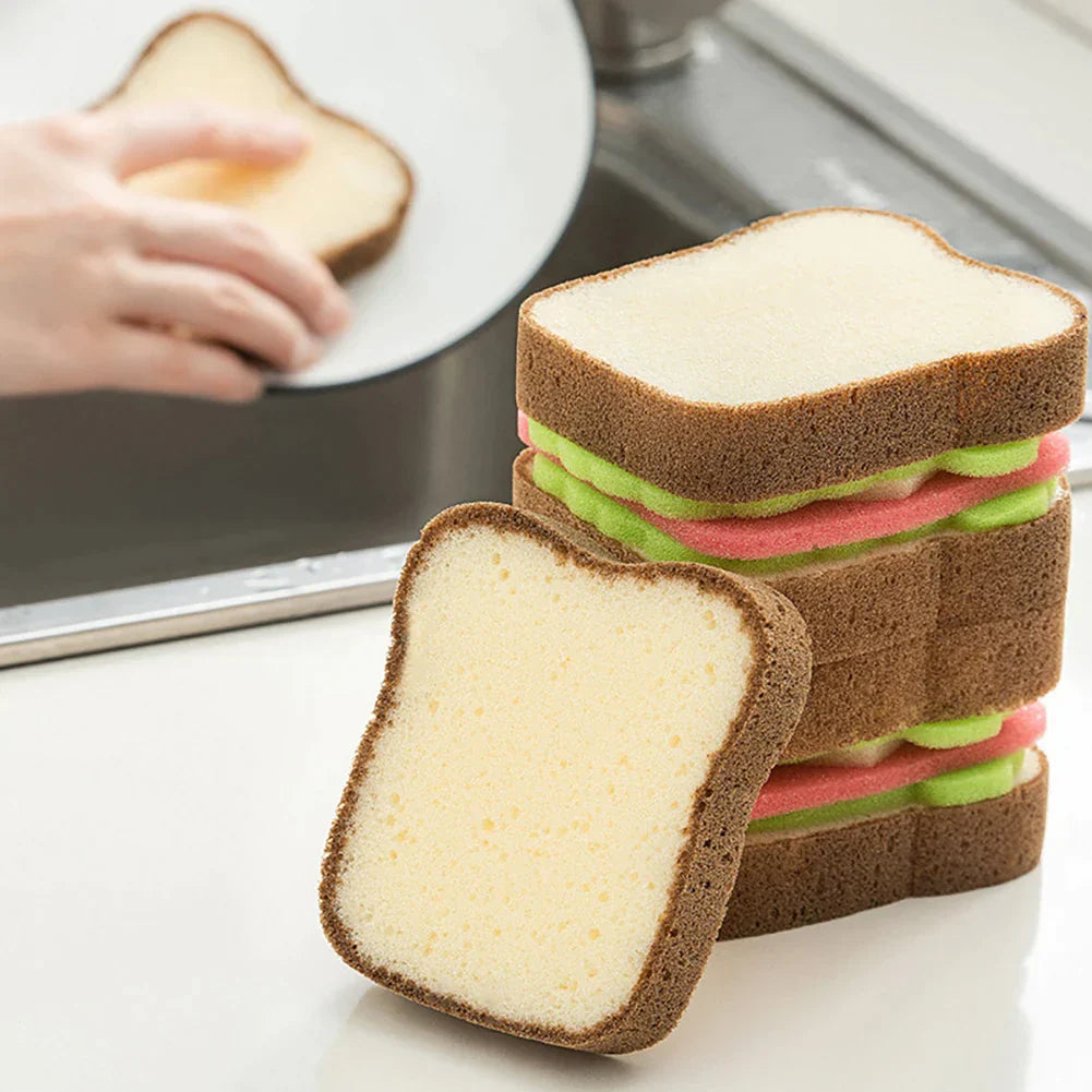 Toast Bread Shape Dish-washing Sponges from Odditygadget at $9.99