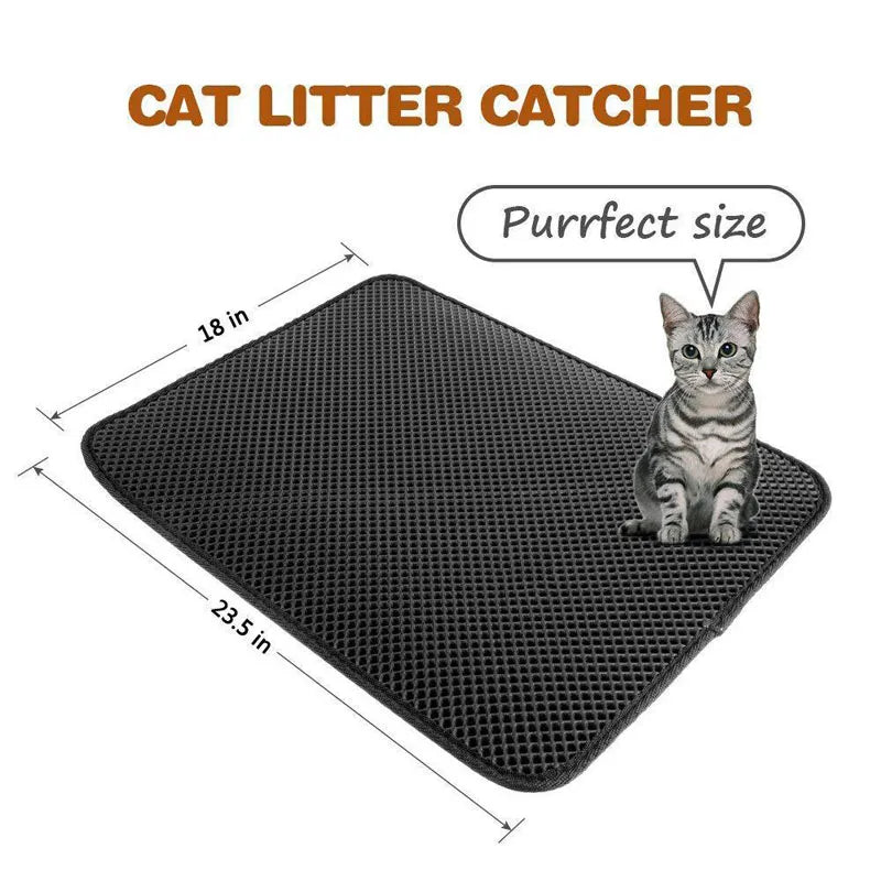 Waterproof Pet Cat Litter Mat EVA Double Layer from Odditygadget at $14.97