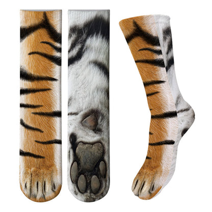 Realistic Comfy Animal Paws Socks from Odditygadget at $14.97