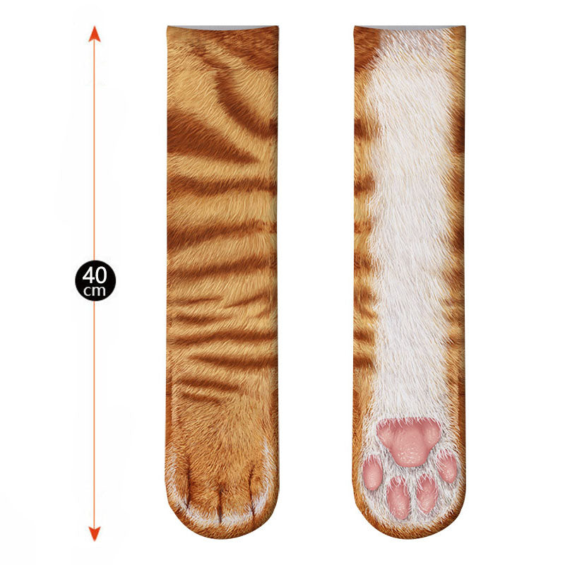 Realistic Comfy Animal Paws Socks from Odditygadget at $14.97