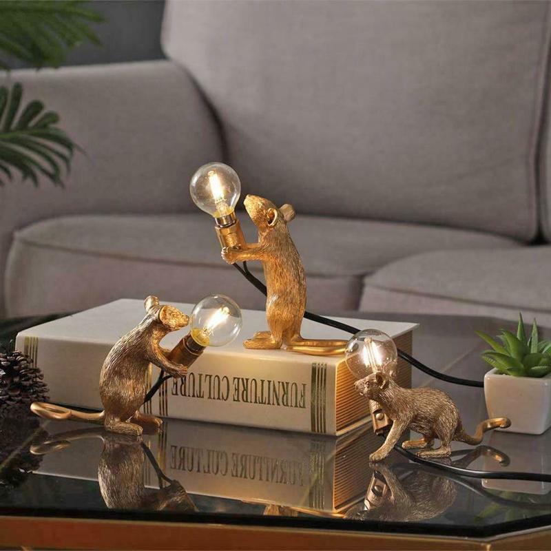 Gold Mouse Desk Lamps (3PCS) from Odditygadget at $99.97