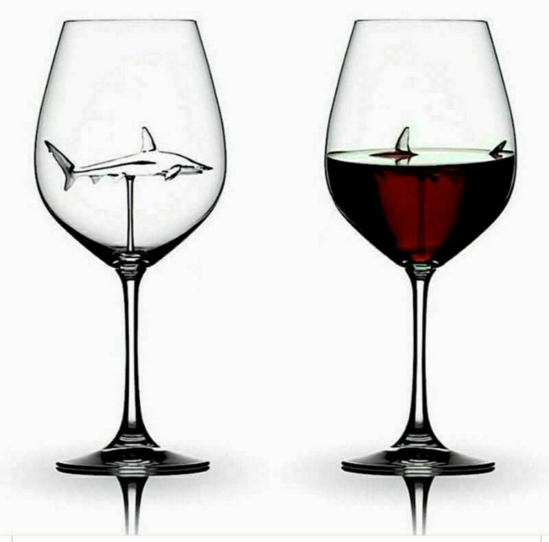 Shark Red Wine Glass from Odditygadget at $14.97