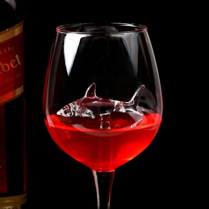 Shark Red Wine Glass from Odditygadget at $14.97