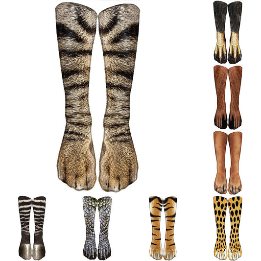 Realistic Comfy Animal Paws Socks from Odditygadget at $14.97