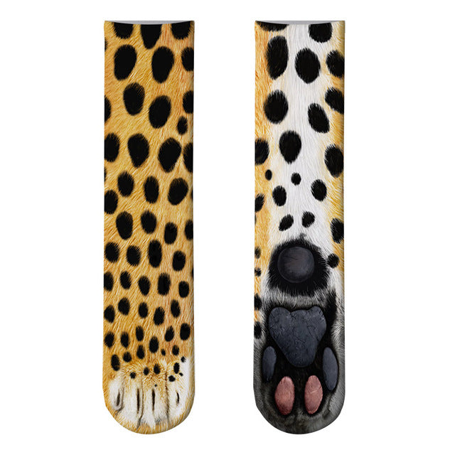 Realistic Comfy Animal Paws Socks from Odditygadget at $14.97