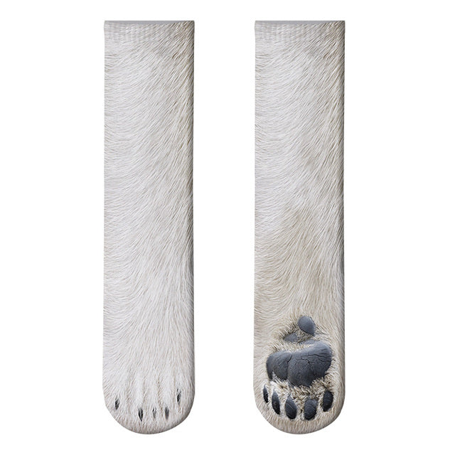 Realistic Comfy Animal Paws Socks from Odditygadget at $14.97