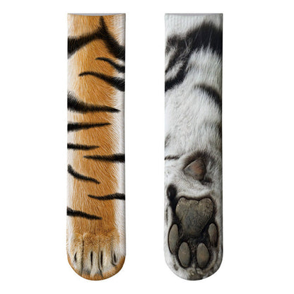 Realistic Comfy Animal Paws Socks from Odditygadget at $14.97