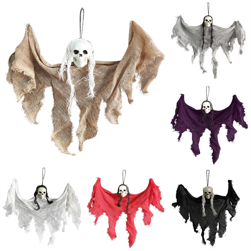 Halloween Skull Ghost Hanging Decoration from Odditygadget at $14.97